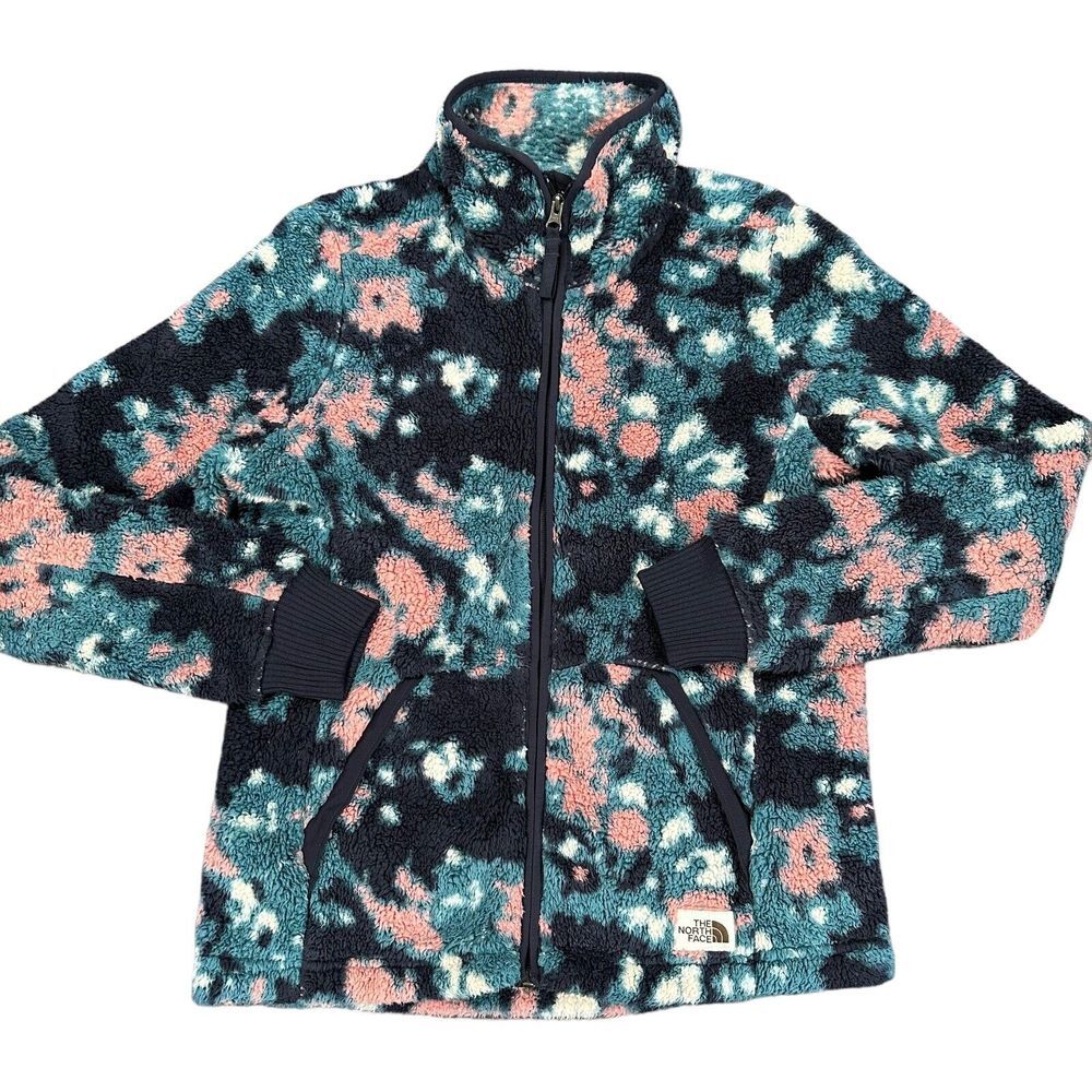 The North Face Women's Small Full Zip‎ Heavy Pile Fleece Jacket Campshire Camo